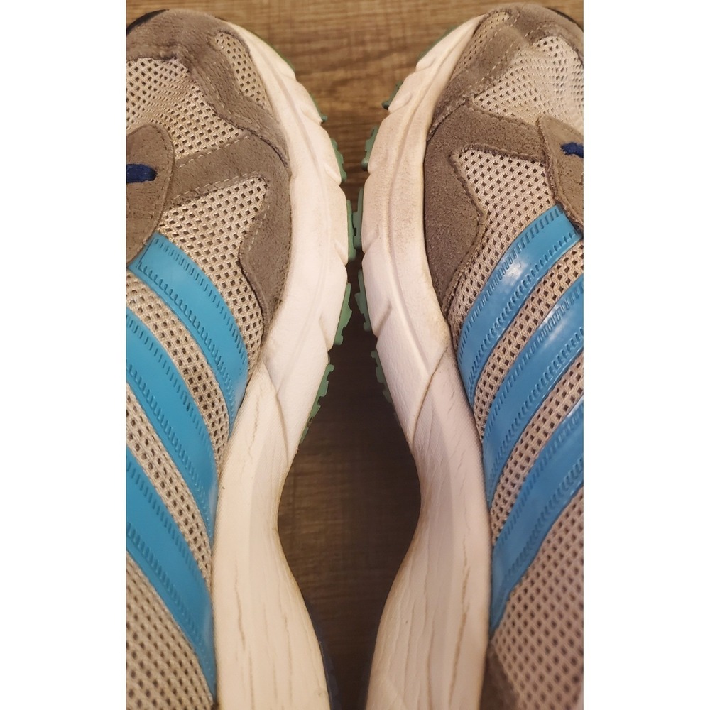 Adidas‎ Marathon 10 Sneaker Shoes Women's Size 8 Gray Blue - Picture 6 of 12